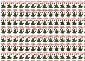 Amazing Christmas Wrapping Paper in Vector design. Christmas tree and text in design.