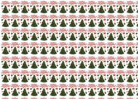 Amazing Christmas Wrapping Paper in Vector design. Christmas tree and text in design.