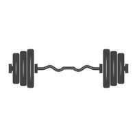 Barbell vector icon