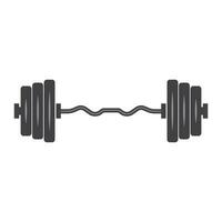 Barbell vector icon