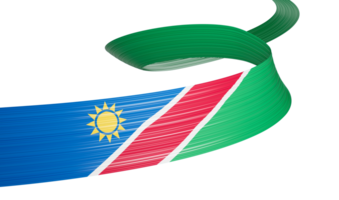 Namibia flag 3d illustration png