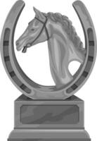 Vector of equine trophy.