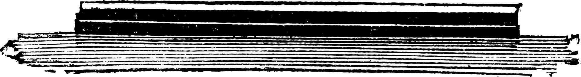 HMS Devastation, vintage engraved illustration