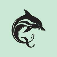 delfín imagen vector, ilustración de un delfín vector