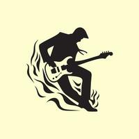 Guitarist Vector Art, Icons