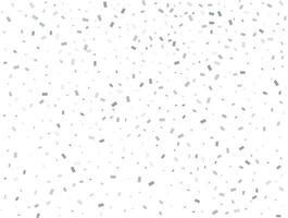 Luxury silver Rectangular glitter confetti background. White festive texture. vector