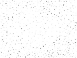 Luxury silver Rectangular glitter confetti background. White festive texture. vector