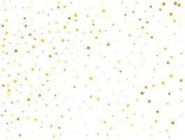 Gender Neutral Gold Square Confetti. Vector illustration