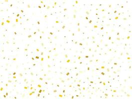 Gender Neutral Golden Rectangles Confetti Background. Vector illustration