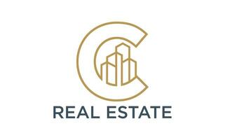 Real Estate, Building and Construction Logo Design vector