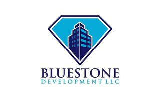 Diamond building business logo. Premium real estate logo. Gem home icon symbol vector