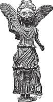 Bronze sixth century, vintage engraving. vector