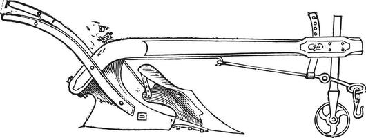 arado vueltas oído de Sres. beaumont, Clásico grabado. vector