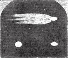 meteorito de 18 agosto 1789, como visto desde windsor, Clásico grabado. vector