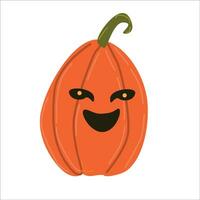 vector drawing Jack o lantern. halloween pumpkin.