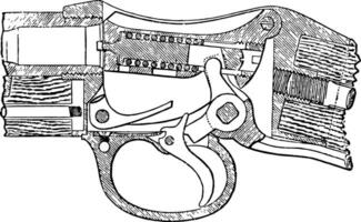 Martini Breech, vintage illustration. vector