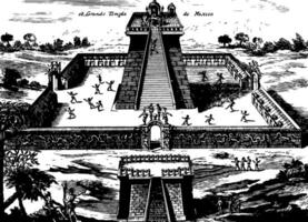 templo de mexico Clásico ilustración vector