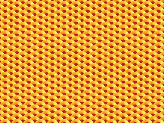 golden wave curve for Asian festival culture new year pattern background design