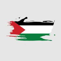 Palestina bandera en acuarela chapoteo, liberar Palestina lograr independencia, en vector eps formato.