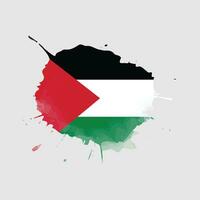 palestine flag in watercolor splash, liberate palestine achieve independence, in vector eps format.