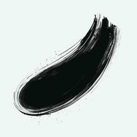 hermosa negro acuarela chapoteo cepillos, negro pintar, tinta cepillo ataque, cepillar, línea o textura. vector