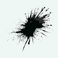 Beautiful black watercolor splash brushes, black paint, ink brush stroke, brush, line or texture. vector