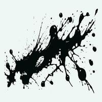 Beautiful black watercolor splash brushes, black paint, ink brush stroke, brush, line or texture. vector