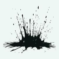 Beautiful black watercolor splash brushes, black paint, ink brush stroke, brush, line or texture. vector