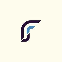 Letter f logo design vector idea with creative and simple concept