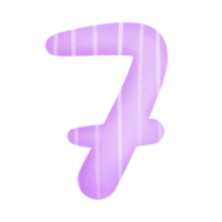 alfabeto az e números 0-9, roxa com uma linha padronizar. ilustrações do cartas az e números 0-9 adequado para fazer vários arte projetos, az e números 0-9 clipart, mão desenhando png