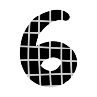 alphabet A-Z and numbers 0-9, black with a grid png