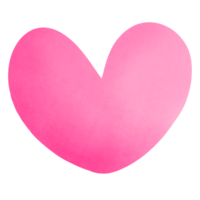 illustrazione impostato di un' dai toni rosa cuore. illustrazione di un' rosa cuore con un' a strisce modello, Perfetto per qualunque arte progetto. rosa cuore clipart. mano disegnato png