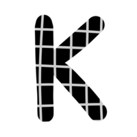 alphabet A-Z and numbers 0-9, black with a grid png