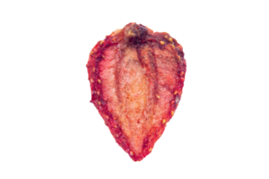 Dried strawberry on transparent background png