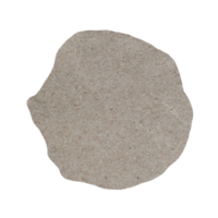 Ripped round paper piece on transparent background png