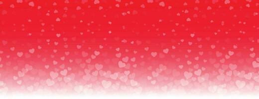 Valentines Day banner with romantic inscription Happy Valentine's Day and 3d line heart shape. 14 February holiday greetings. Vector Illustration.
