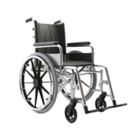 AI generated wheelchair for disable persons on transparent background PNG image