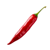 ai gegenereerd rood heet Chili paprika's Aan transparant achtergrond PNG beeld