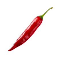 ai generado rojo caliente chile pimientos en transparente antecedentes png imagen