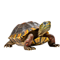 AI generated turtle on transparent background PNG image