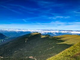 Seceda peak Italy Dolomites summer hiking photo