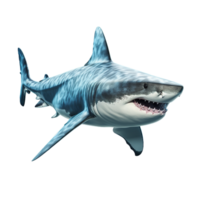 AI generated shark on transparent background PNG image