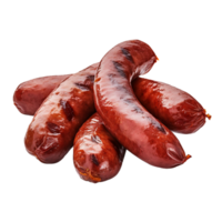 AI generated sausage on transparent background PNG image