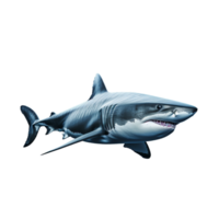 AI generated shark on transparent background PNG image