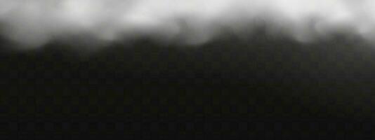 White vector cloudiness ,fog or smoke on dark checkered background.Cloudy sky or smog over the city.