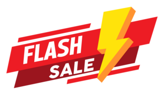 Flash sale promotion banner template design png