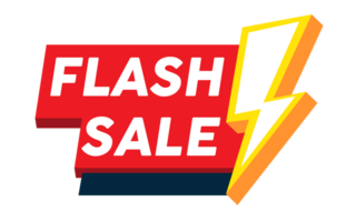 Flash sale promotion banner template design png