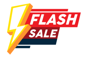 Flash sale promotion banner template design png