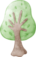 ilustração de árvore em aquarela png