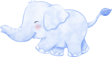 acuarela elefante ilustración png